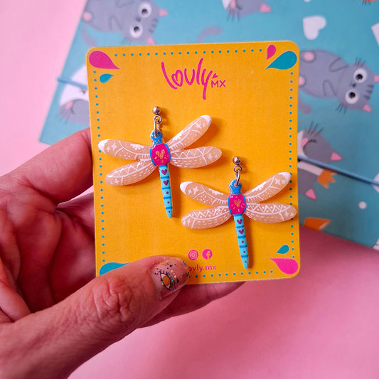 Aretes Libélula