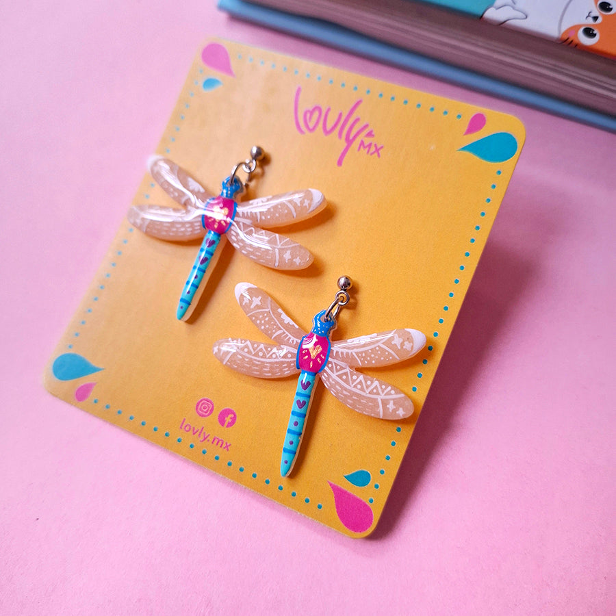 Aretes Libélula