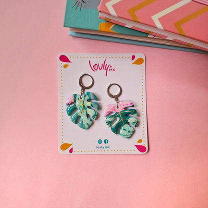Aretes Monstera