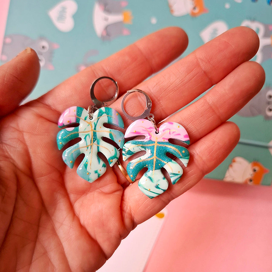 Aretes Monstera