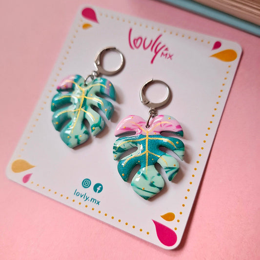 Aretes Monstera