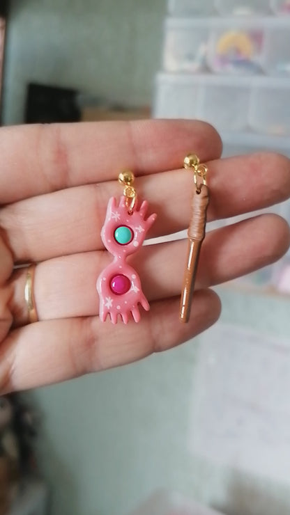 Aretes lentes de Luna Lovegood