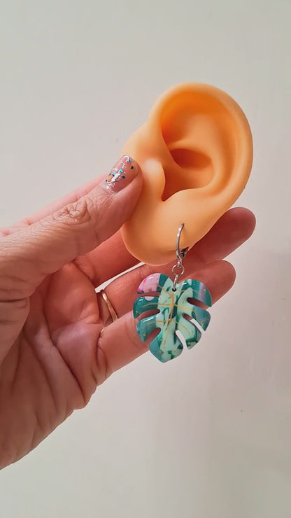 Aretes Monstera