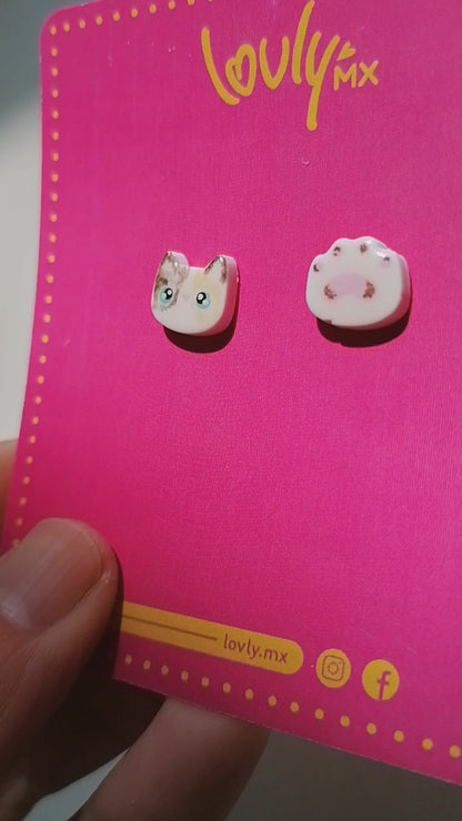 Aretes mini Kiki gatito