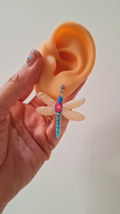 Aretes Libélula