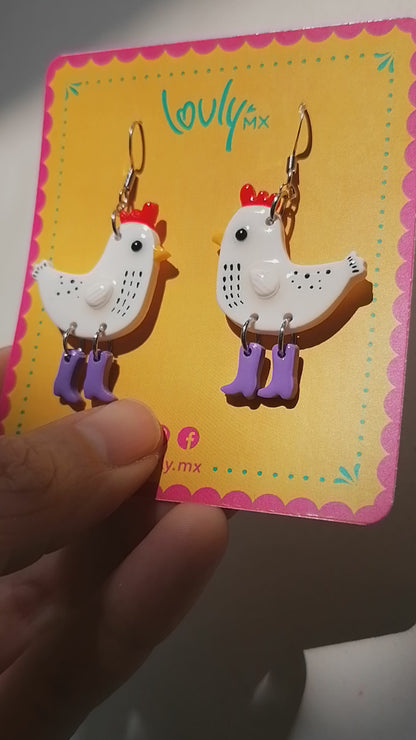 Aretes Gally Gallina