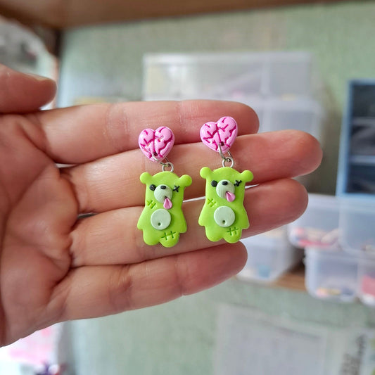 Aretes zombie osito