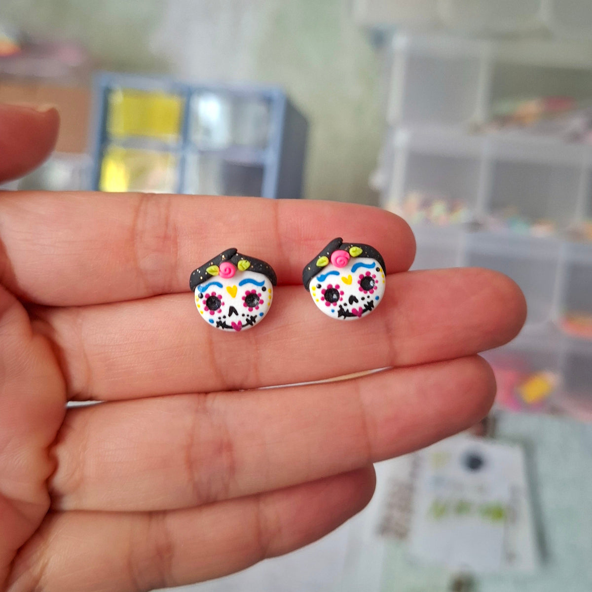 Aretes catrina I