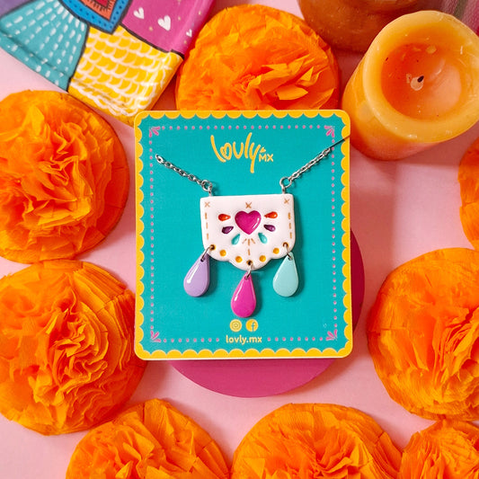 Collar Papel picado fiesta