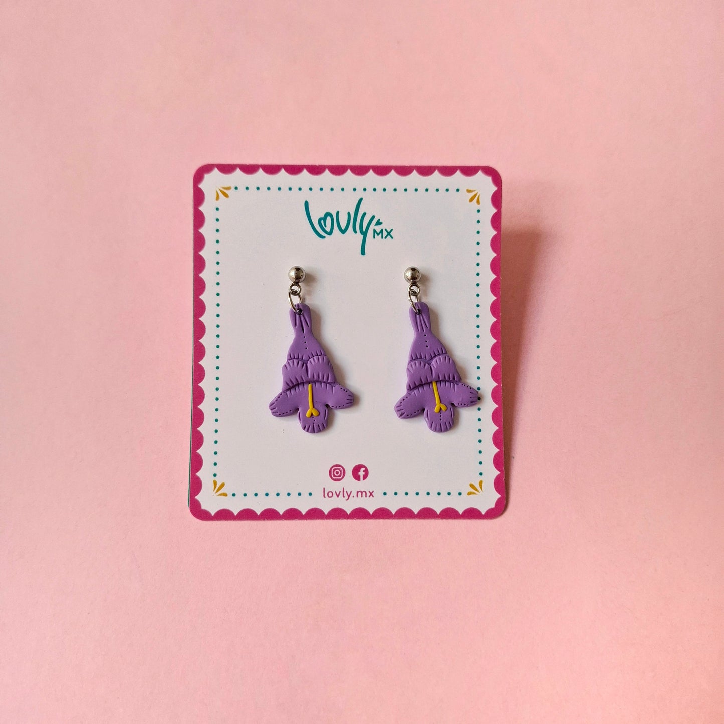 Aretes jacaranda