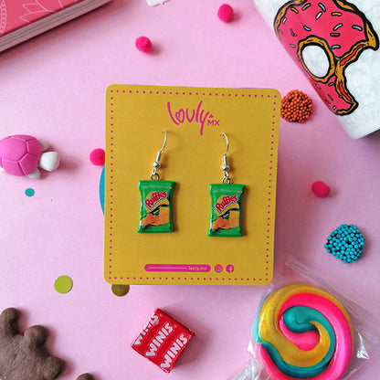 Aretes ruffles