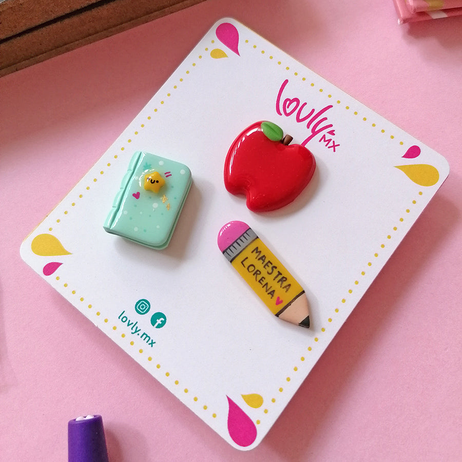 Set pines para Maestrxs PERSONALIZABLE