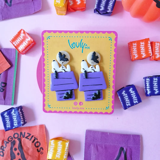 Aretes snoopy Halloween