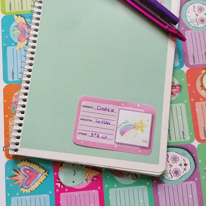 Stickers escolares para imprimir