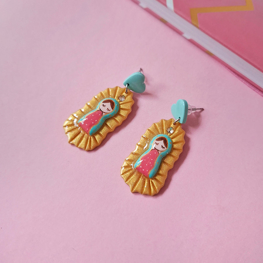 Aretes Virgencita