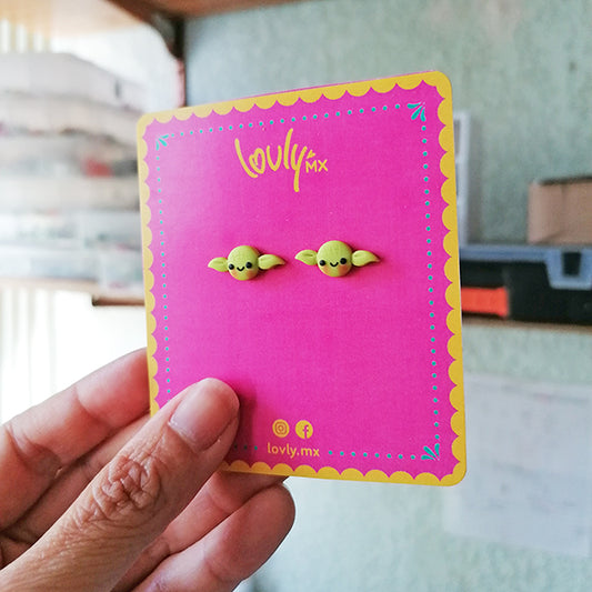 Aretes Yoda chicos